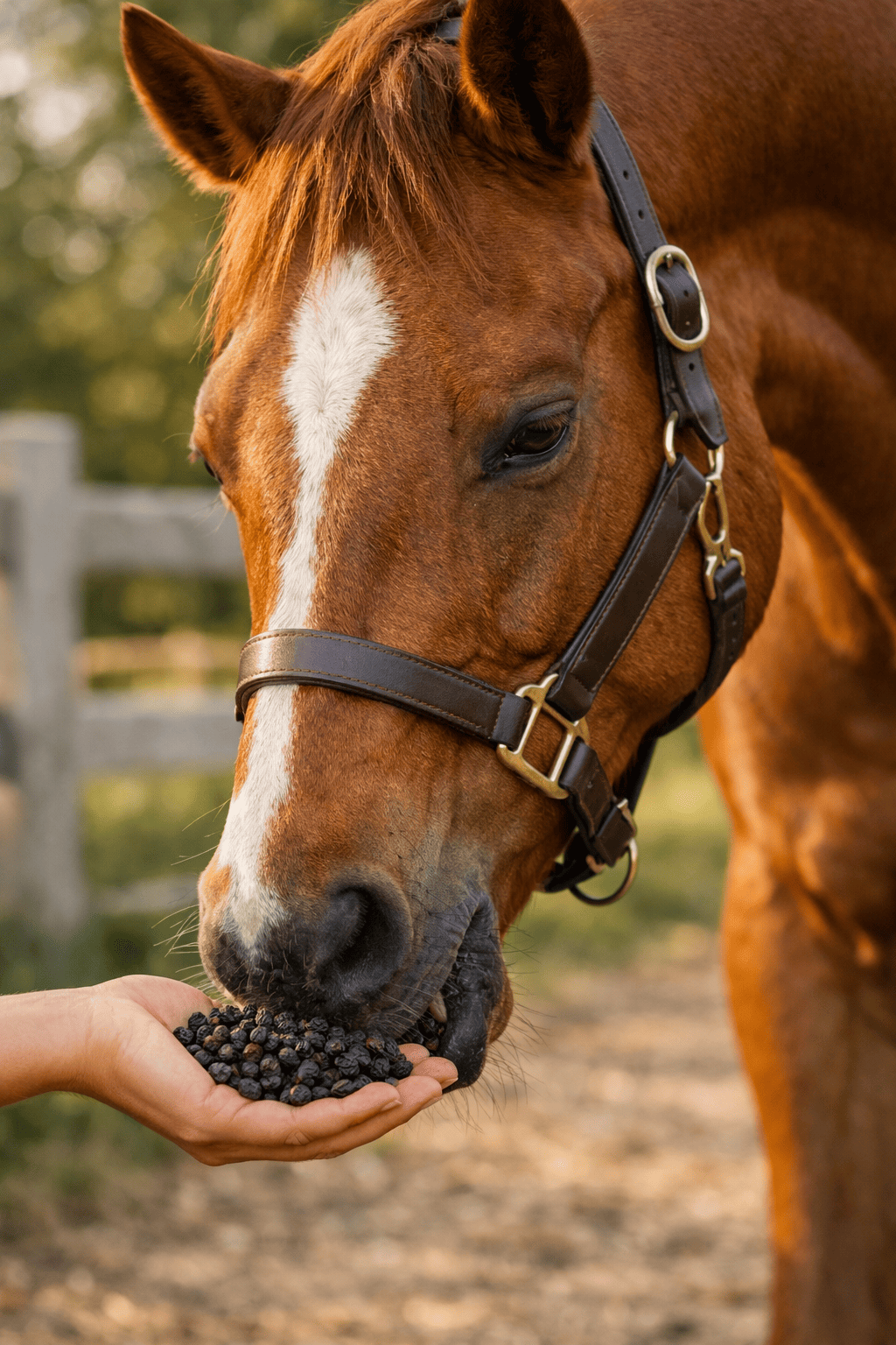 paard eet aronia bes