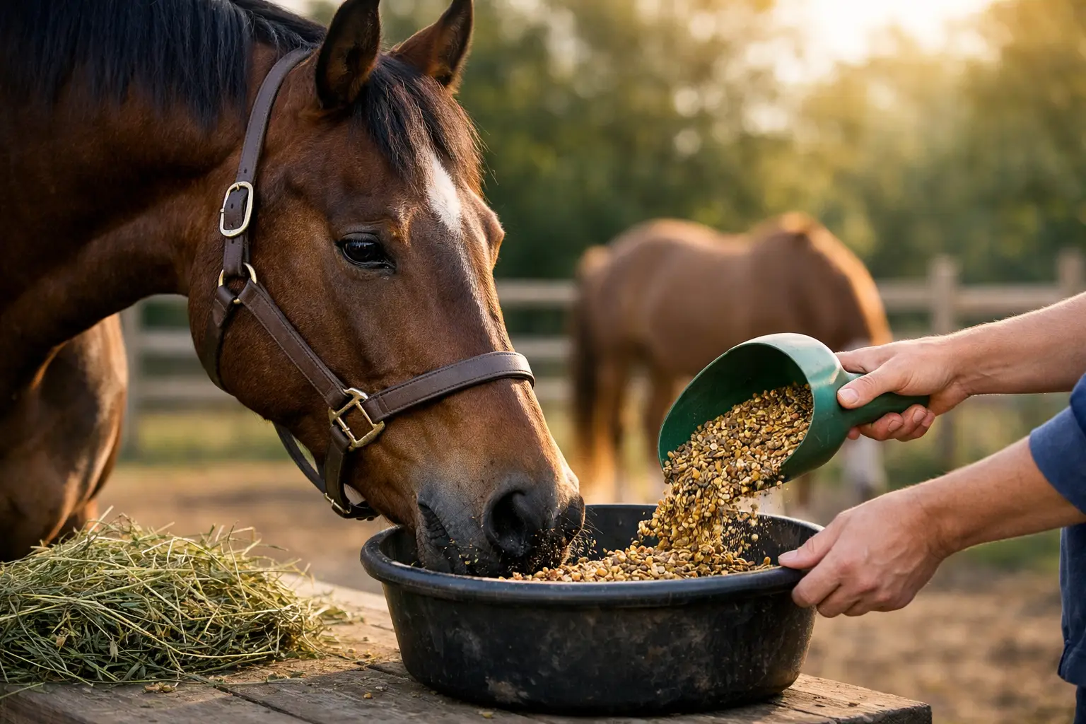 Voerverandering bij paarden veilig aanpakken Voerwisseling bij paarden veilig aanpakken